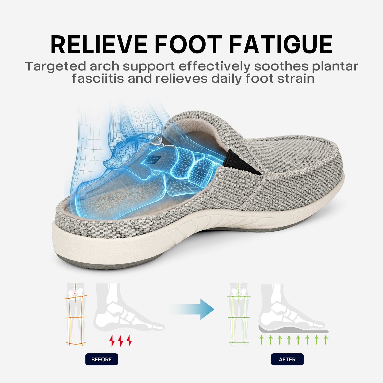 Men's Arch Support Slippers
