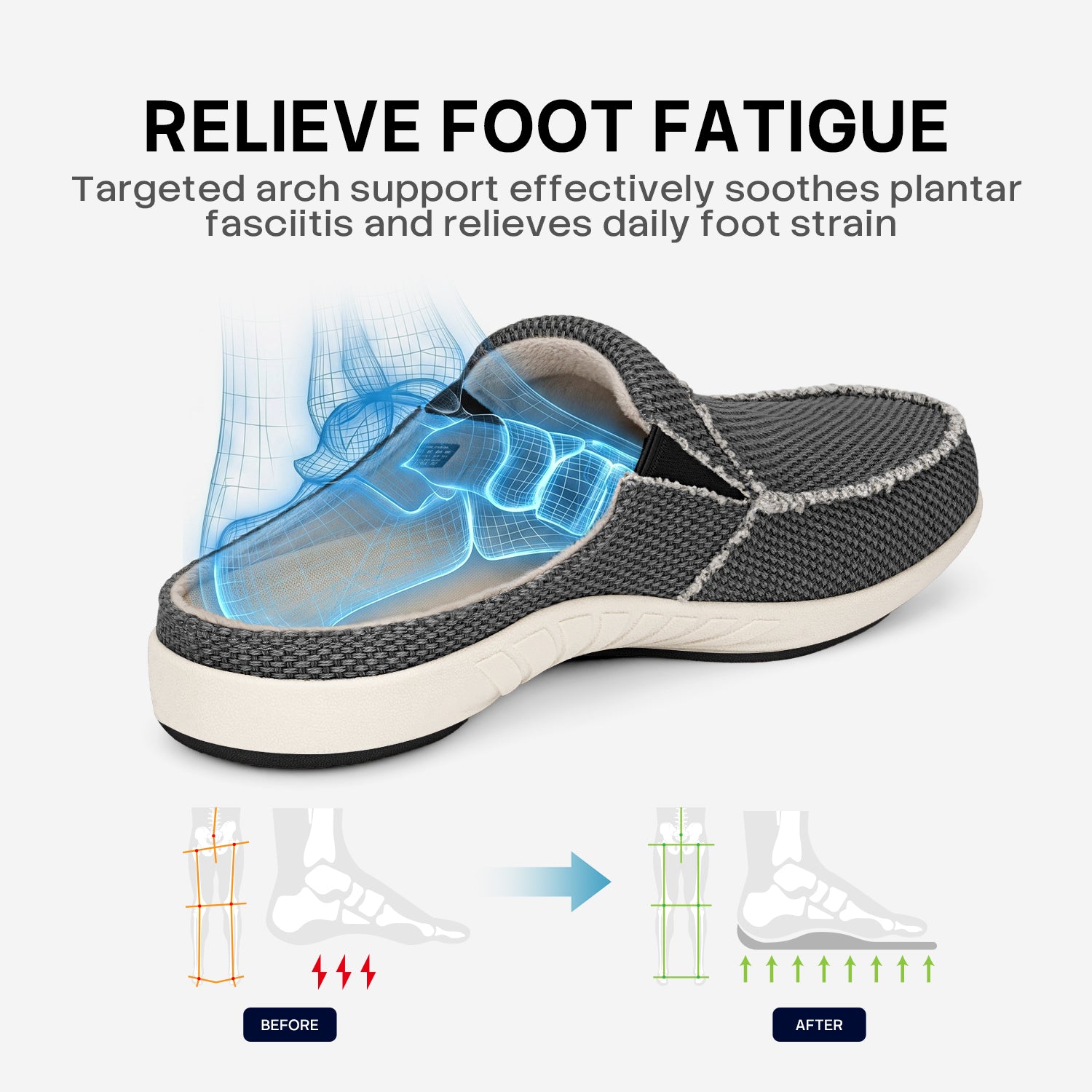 Men's Arch Support Slippers