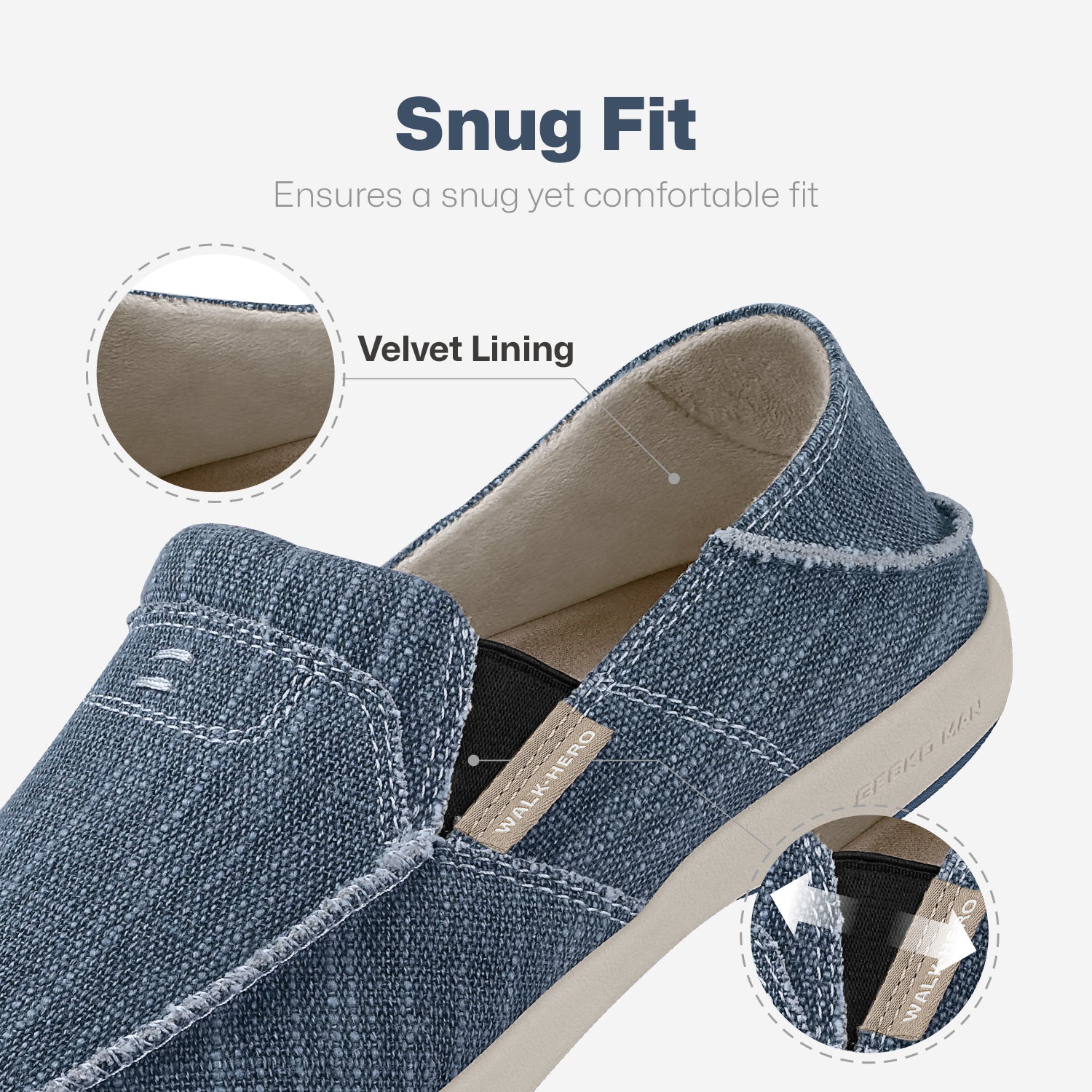 Men's Supportive Pain Relief Slip-Ons